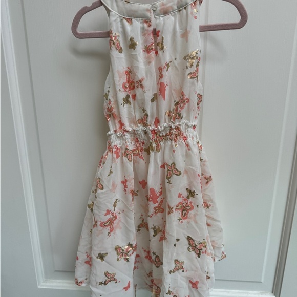 NWOT Epic Threads 3T White Butterfly Sleeveless Girls Hi Low Dress - Picture 5 of 5